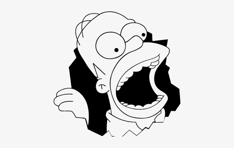 Homer Simpson Black Background, transparent png #1914879