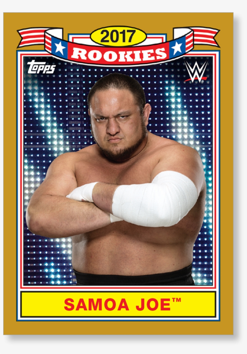 2018 Topps Wwe Heritage Samoa Joe Top Ten Rookies Gold - Wwe, transparent png #1914975