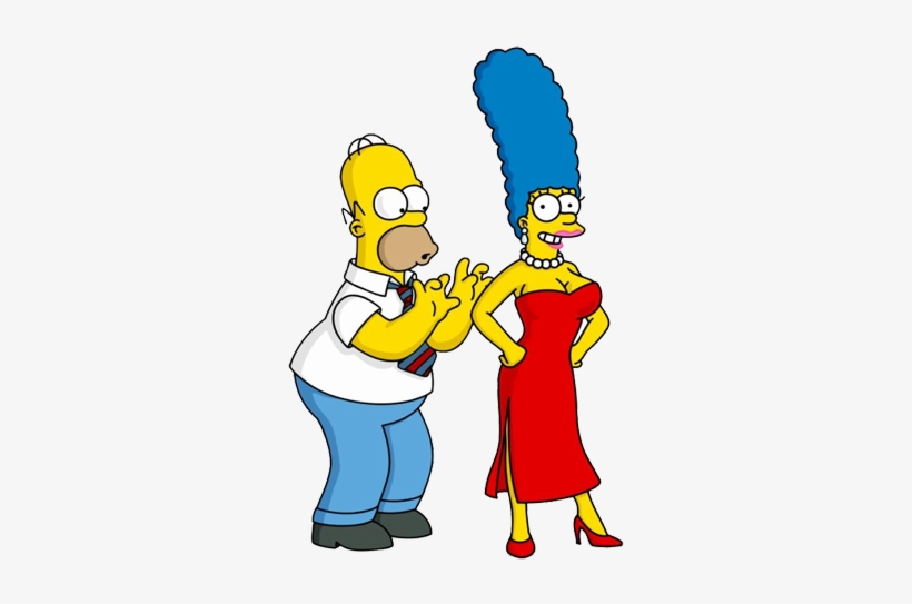 Por Rosario El Dom 30 Jun - Homer Simpson Und Marge, transparent png #19149...