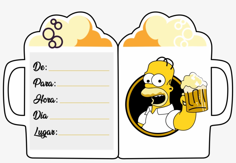 Tarjeta Homero - Cartoon, transparent png #1914996