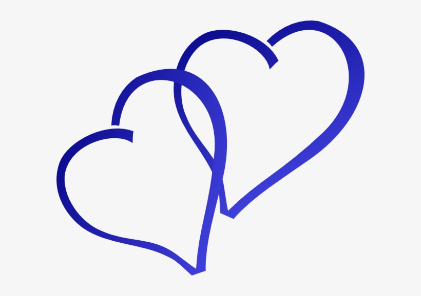 Blue Hearts Clip Art At Clker - Royal Blue Heart Clipart, transparent png #1915323