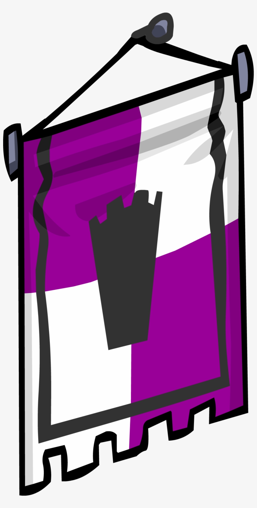 Purple Banner Sprite 002 - Red Banner, transparent png #1915437