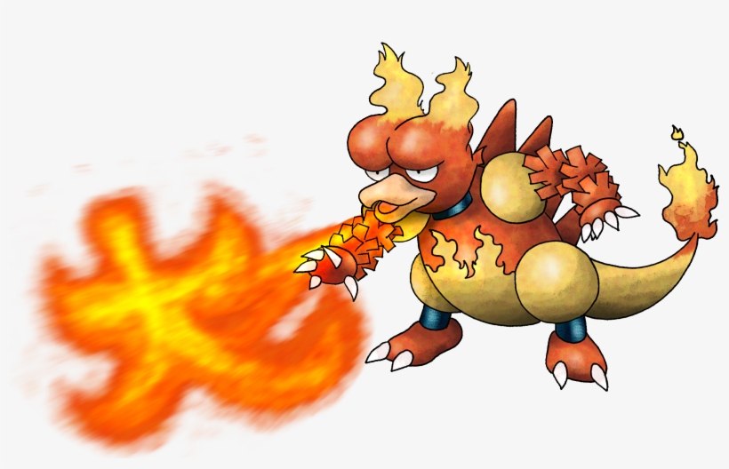 #126 Magmar Used Fire Blast And Fire Spin - Pokemon Fire Blast Png, transparent png #1915515