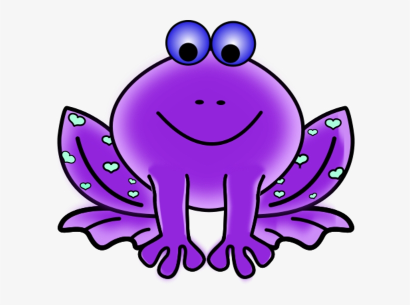 Banner Download Green Frogs Crazywidow Info - Purple Frog Clip Art, transparent png #1915684