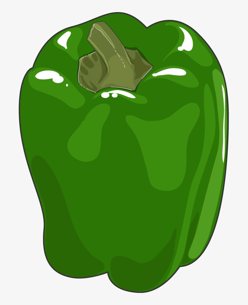 Pepper - Green Bell Pepper, transparent png #1916460