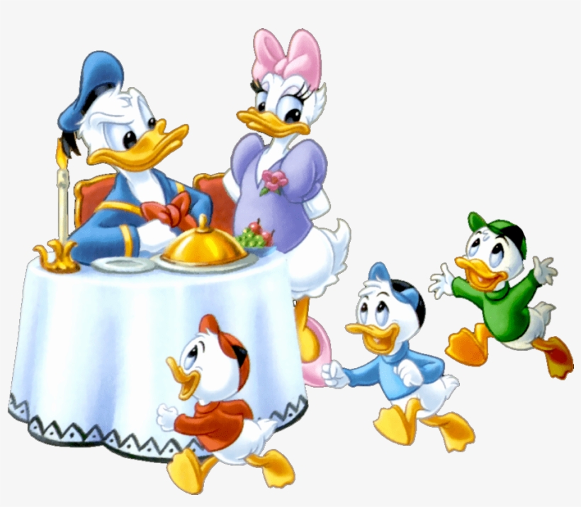 Donald Duck Family - Donald Duck Family Cartoon, transparent png #1916903