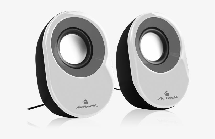 Ax-2460 Blancas - Acteck Bocinas Acoustic Noise Ax-2460, Alámbrico, 2.0, transparent png #1917053