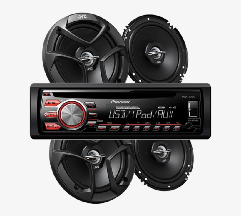 Pak017 Deh-x2700ui 4 Bocinas Jvc - Jvc Car Stereo Speaker, Cs-j620, transparent png #1917625