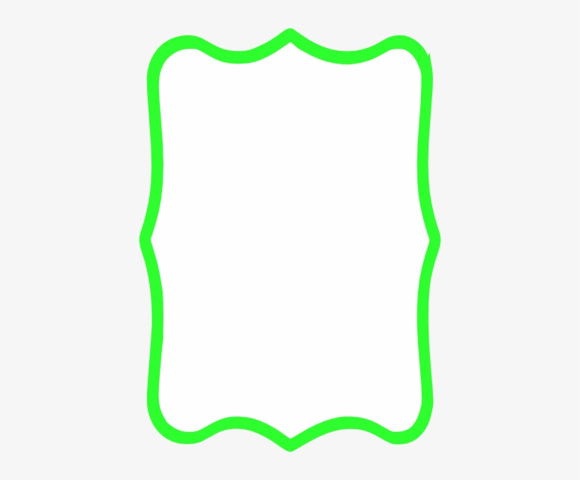 Green Border Clip Art - Neon Green Border Clipart, transparent png #1917798