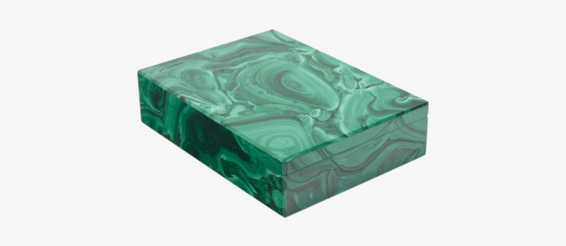 Rectangular Malachite Box - Box, transparent png #1917951