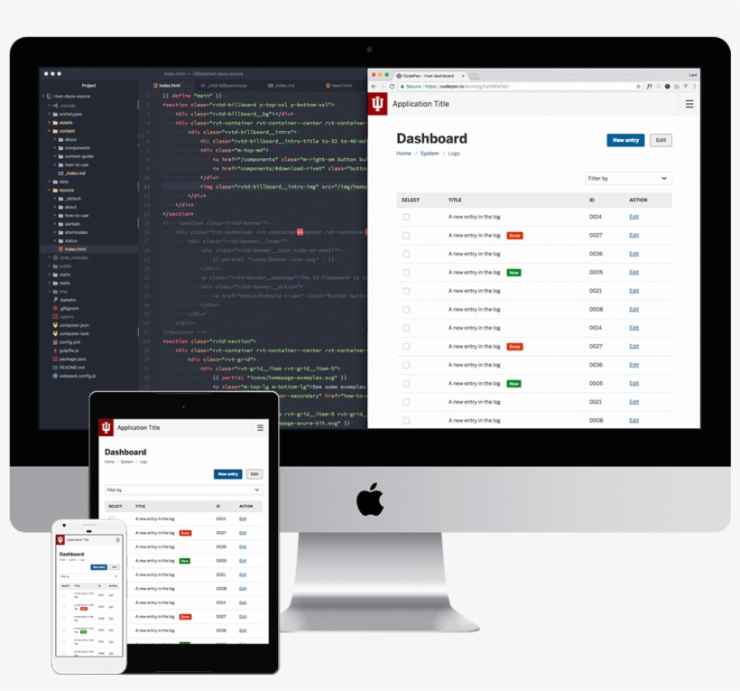 A Rivet Web Application On Mobile, Tablet, And Desktop - Mobile Phone, transparent png #1917995