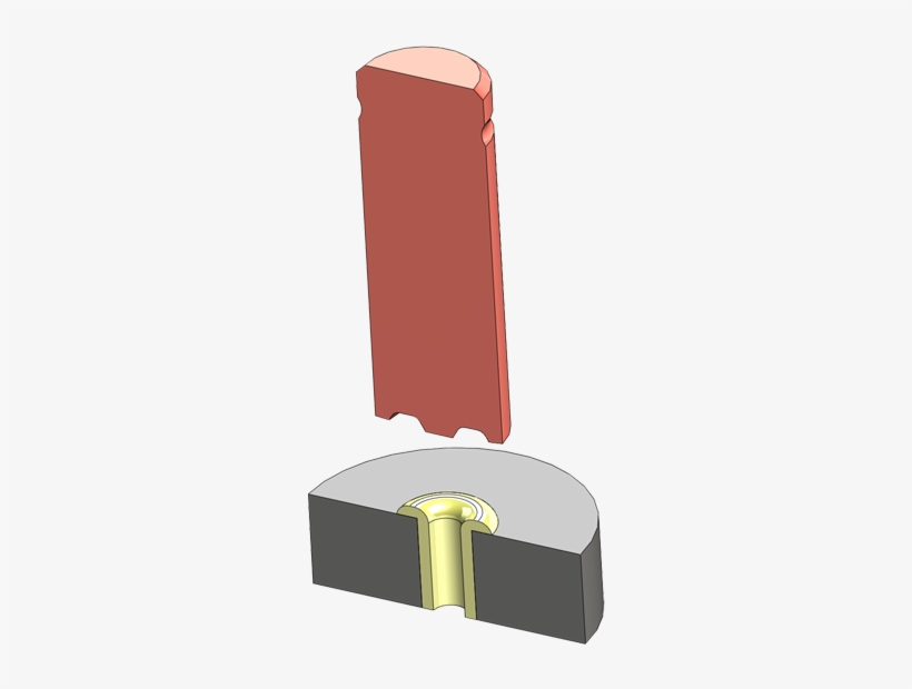 Tubular Rivet Crimped Externally - Illustration, transparent png #1918174