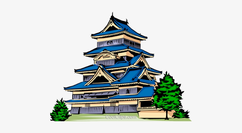 Japanese Pagoda Royalty Free Vector Clip Art Illustration - Japanese Pagoda Png, transparent png #1918815