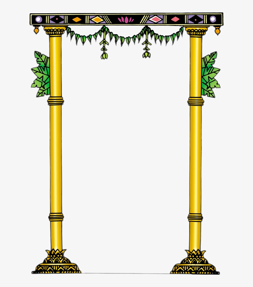 Temple Clipart Border - Temple Border Frame Png, transparent png #1919207