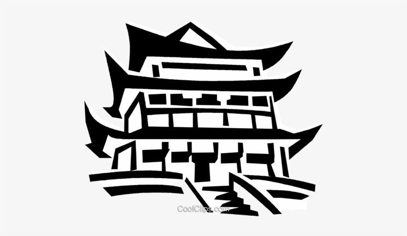 Asian Temple Royalty Free Vector Clip Art Illustration - Asian Temple Png, transparent png #1919505
