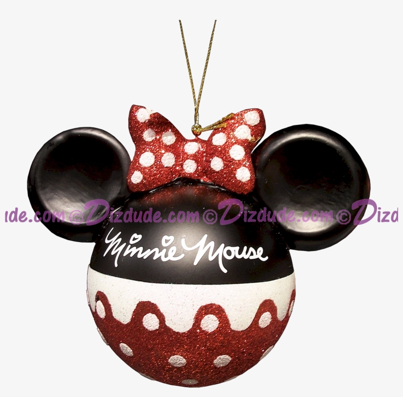 Disney Minnie Mouse Ears Christmas Tree Ornament © - Christmas Day, transparent png #1919509