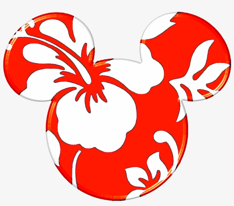 Disney Mickey Ears - Hawaiian Mickey Mouse Head, transparent png #1919565