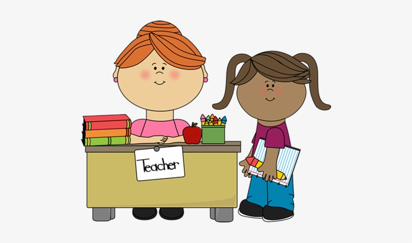 Teaching Assistant Clipart - Student And Teacher Clipart, transparent png #1919570