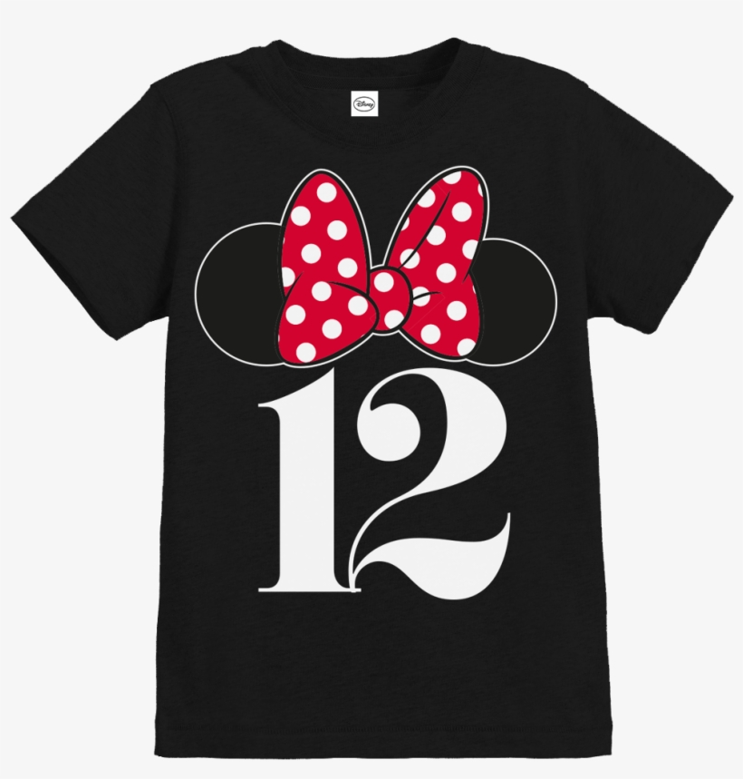 Official Girls Disney Minnie Mouse Bow Ears Birthday - Greeting Card Design, transparent png #1919825