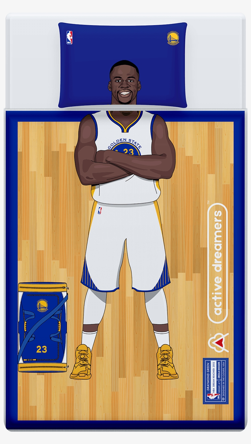 Draymond Green Reversible Blanket & Pillow Case Set - Steph Curry Bed Set, transparent png #1919883