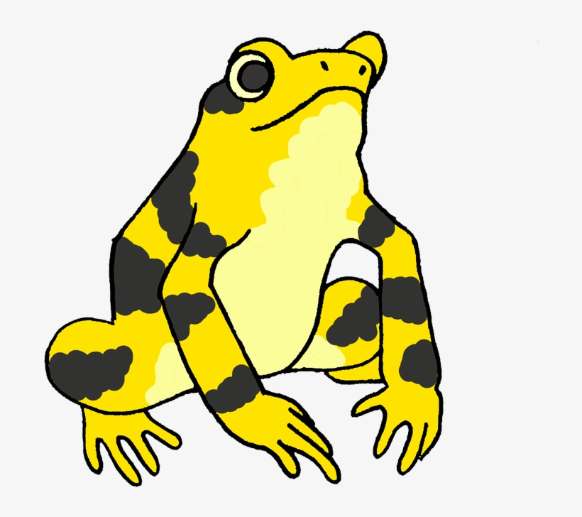 Frogs Clipart Amphibian - Panamanian Golden Frog Cartoon, transparent png #1920499