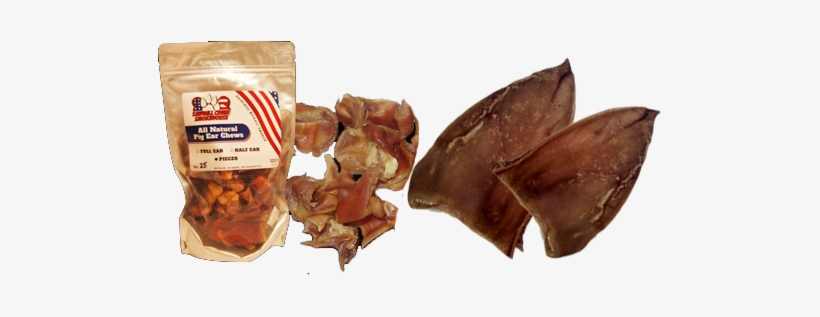 Pig Ears - Pig Ear Pieces 20 Pack Sourced And Made Usa All Natural, transparent png #1920500