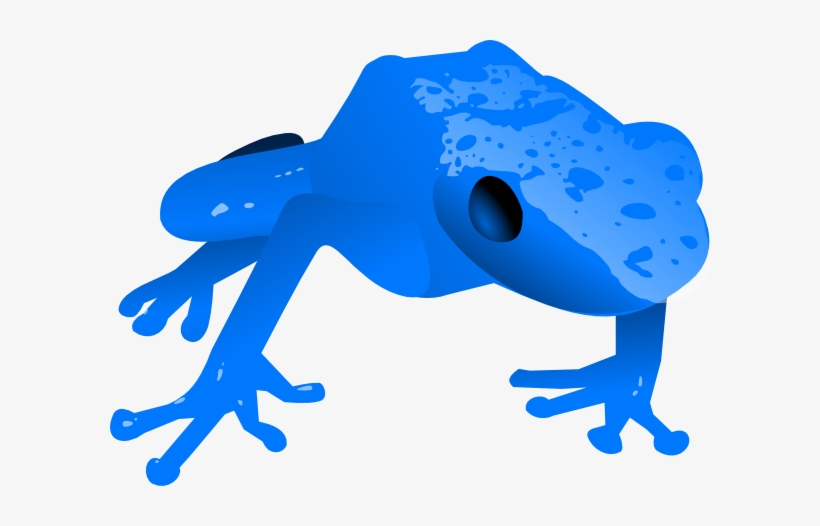 Endangered Blue Poison Dart Frog Svg Clip Arts 600, transparent png #1920899
