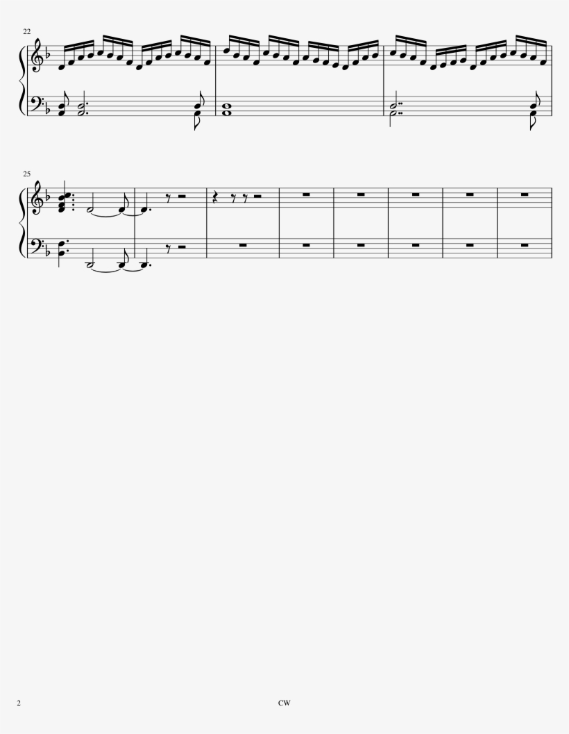 Reverse Flash Theme Sheet Music Composed By Blake Neely - Reverse Flash Theme Sheet Music, transparent png #1921314