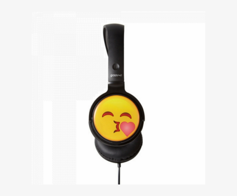 Groov E Earmoji Emoji Kids Dj Style Stereo Headphones - Headphones, transparent png #1921486