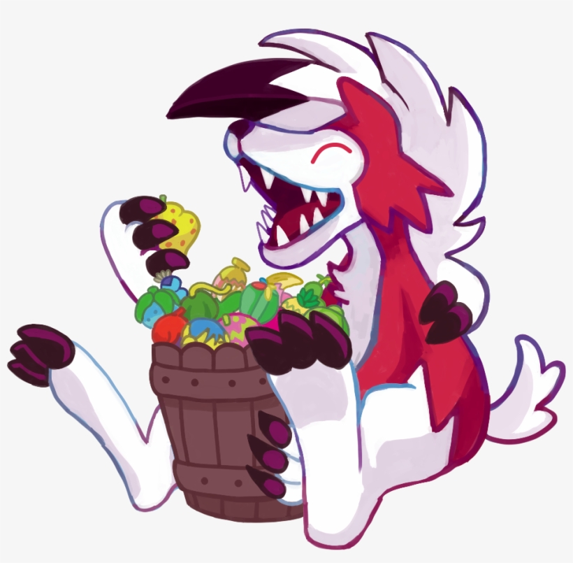 Berry Doggo - Fat Shiny Lycanroc Midnight, transparent png #1921796