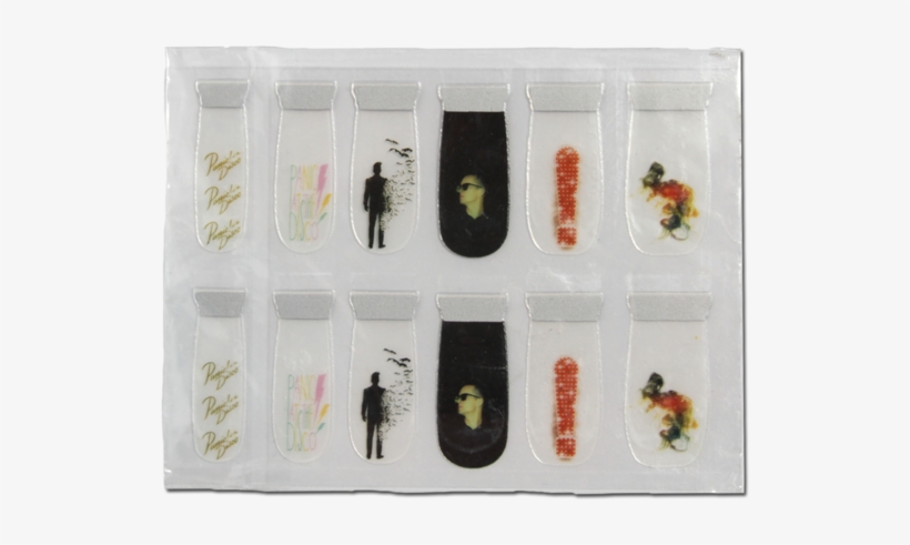 Fingernail Decals - Panic At The Disco Nail Stickers, transparent png #1922130