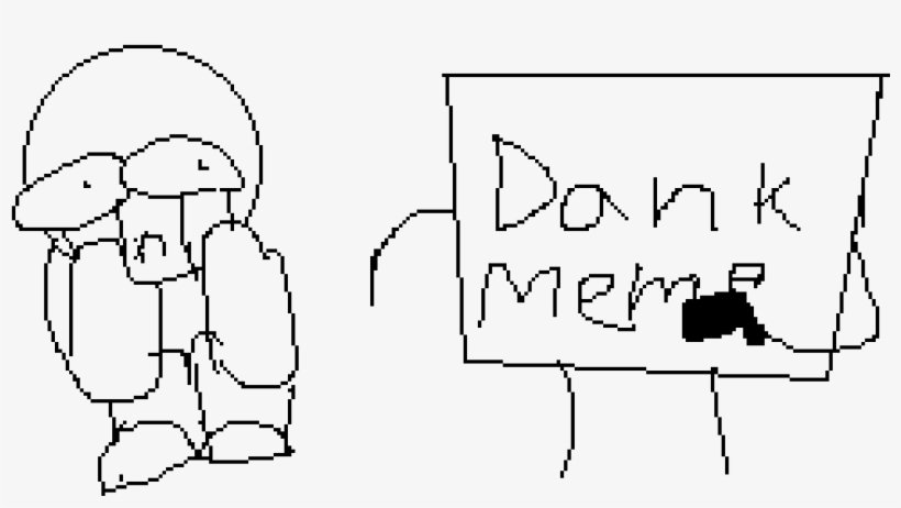 Dank Meme Is Comin To Get U - Line Art, transparent png #1922199