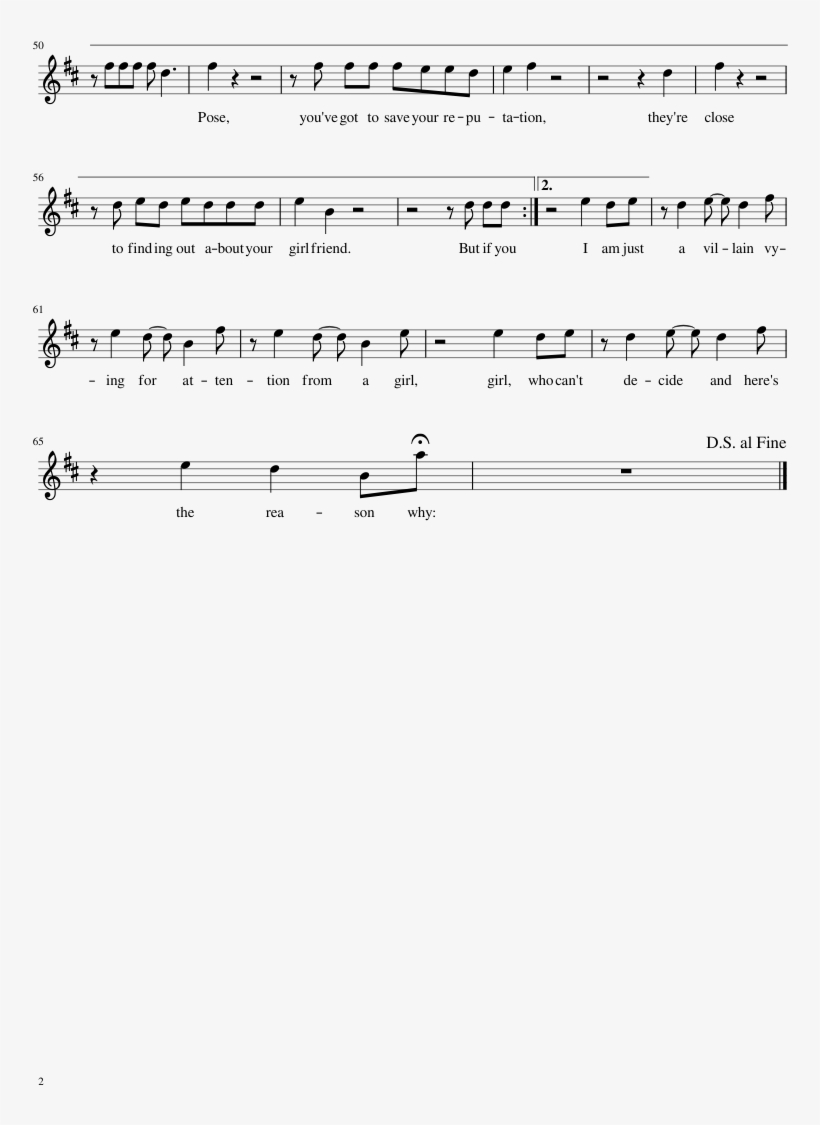 Girls Girls Boys Panic At The Disco Sheet Music For - Trumpet Music Free Panic At The Disco Boys Girls Girls, transparent png #1922228