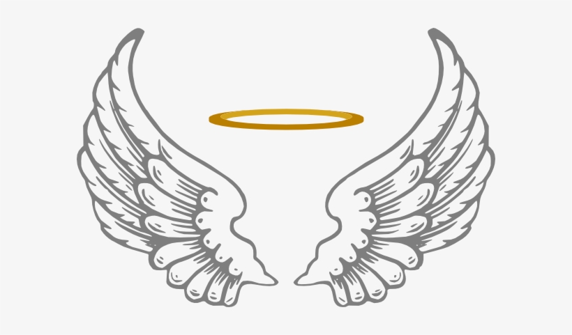 Clipart Download Halo With Wings Clip Art At Clker - Angel Wings And Halo Png, transparent png #1922399