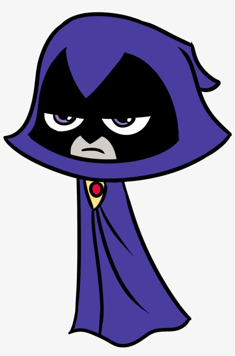 Raven Teen Titans Go No Hood - Teen Titans Go Clip Art Of Raven, transparent png #1922595