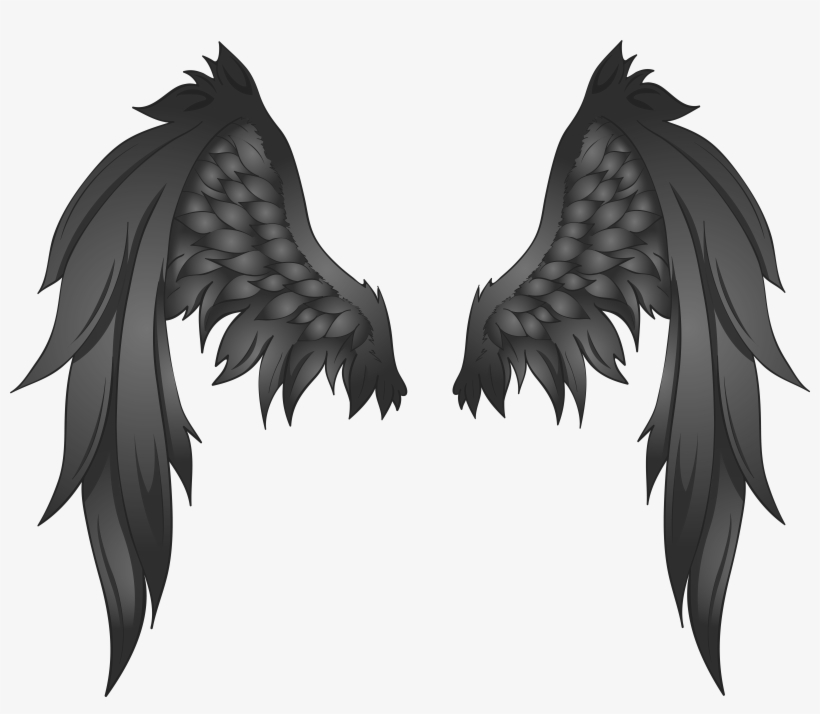 Black Wings Transparent Png Image, transparent png #1922625