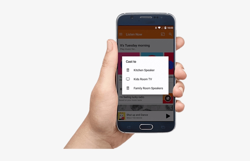Play Music Everywhere With Multi-room - Cell Phone Chromecast Png, transparent png #1922649