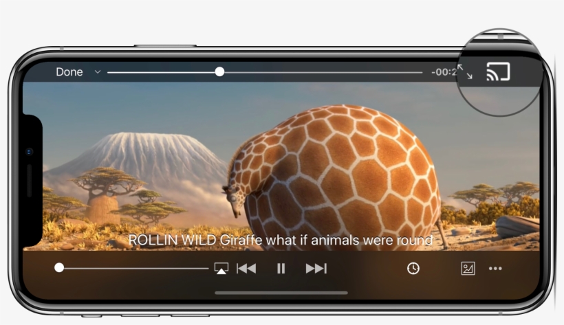 Chromecast Support - Жираф После Нового Года, transparent png #1922717