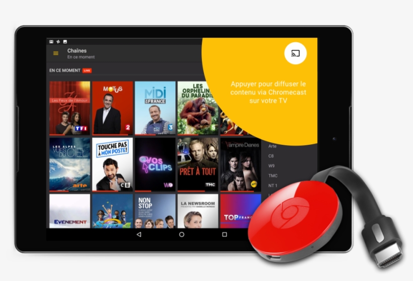 Regarder Sur Votre Tv Avec Google Cast - Touche Pas À Mon Poste, transparent png #1922762