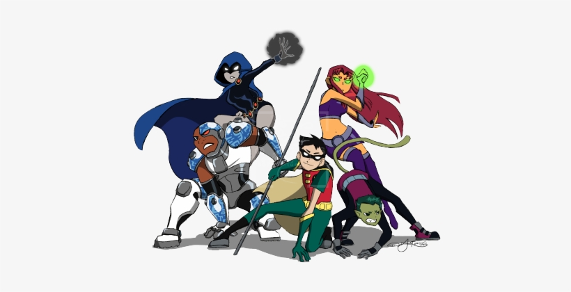 Go Some Teen Titans Fan Art Since I'm Re- - Cartoon, transparent png #1922802