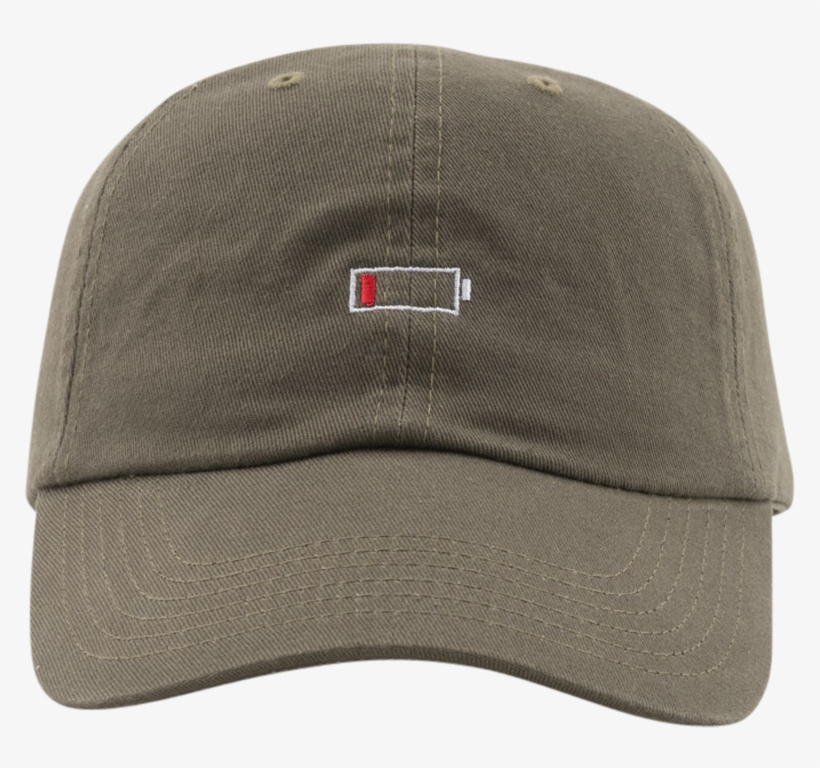 Low Battery Hat Olive - Baseball Cap, transparent png #1922829