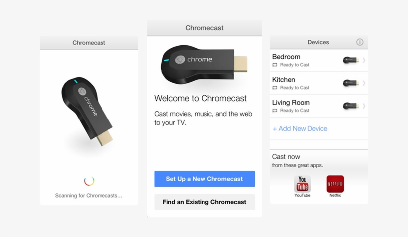 Official Google App Lets Chromecast Owners Set Up Streaming - Chromecast, transparent png #1922851