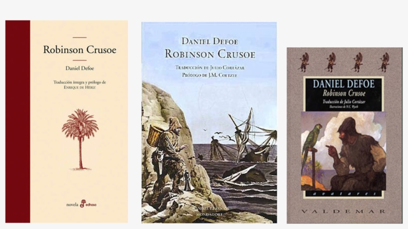 Arriba, Portada Y Contraportada De La Primera Edición - Robinson Crusoe (edición Ilustrada) [book], transparent png #1923618