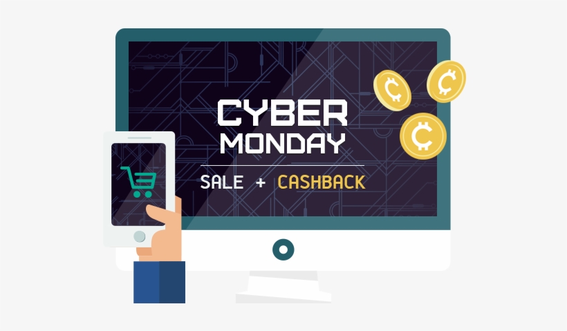 Cyber Monday Cashback Shopbuddies - Graphic Design, transparent png #1923647