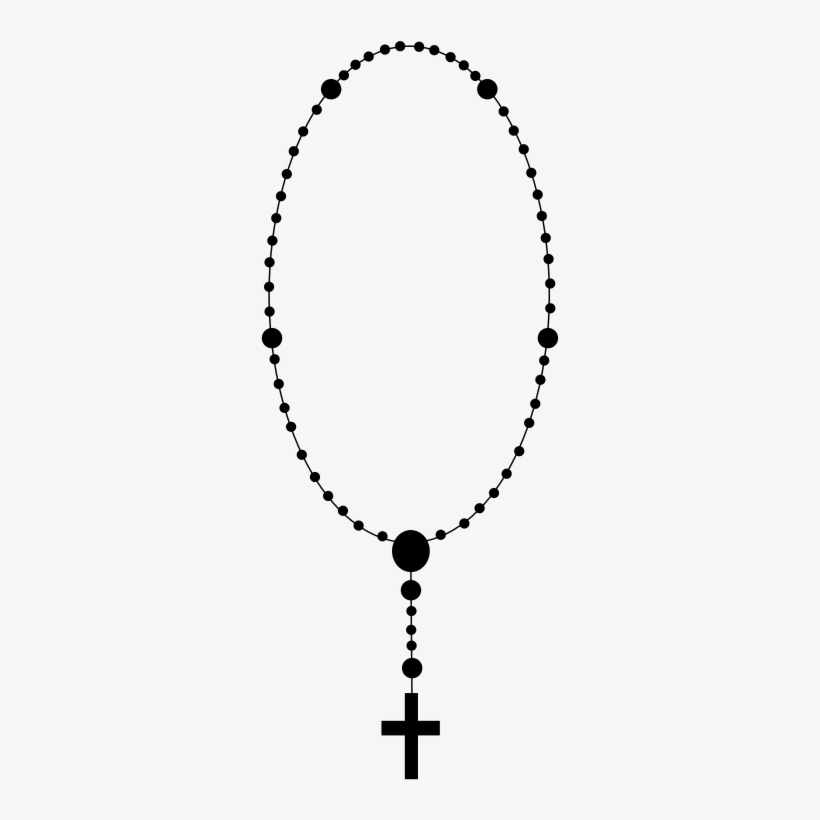 File - Rosary - Svg - Wikimedia Commons Vector Free - Rosary Beads Clip Art, transparent png #1923757