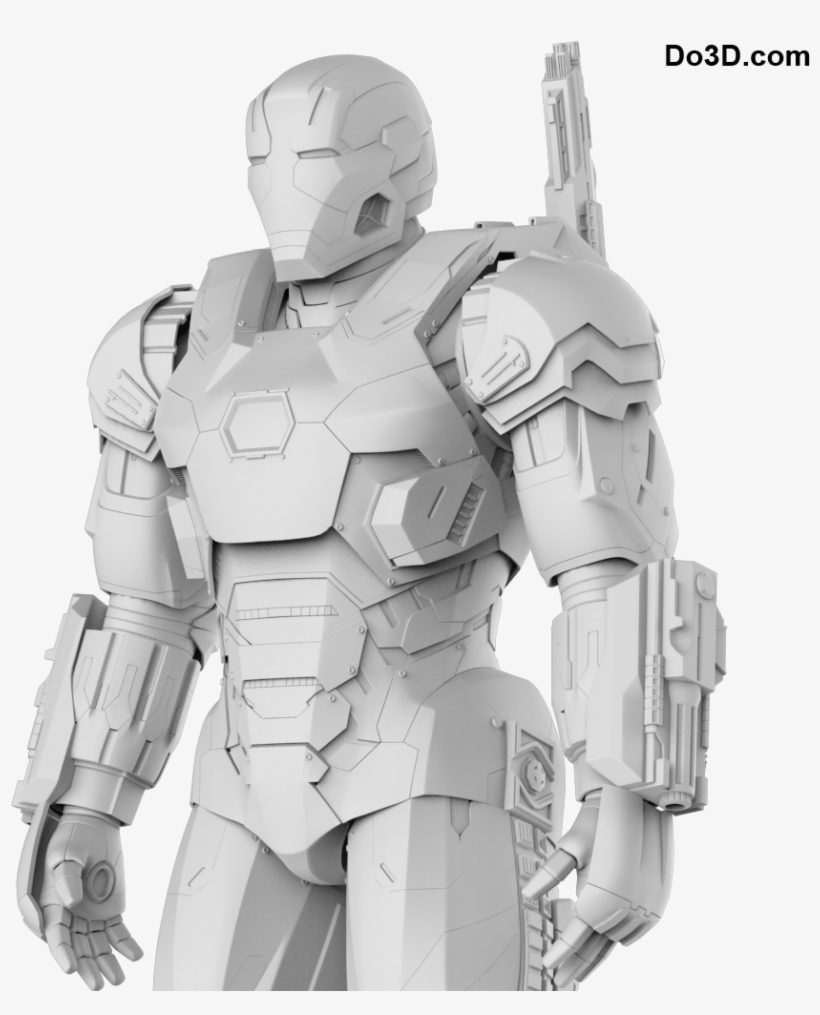 War Machine Mark 3 From Civil War - Pepakura Iron Man War Machine, transparent png #1924294