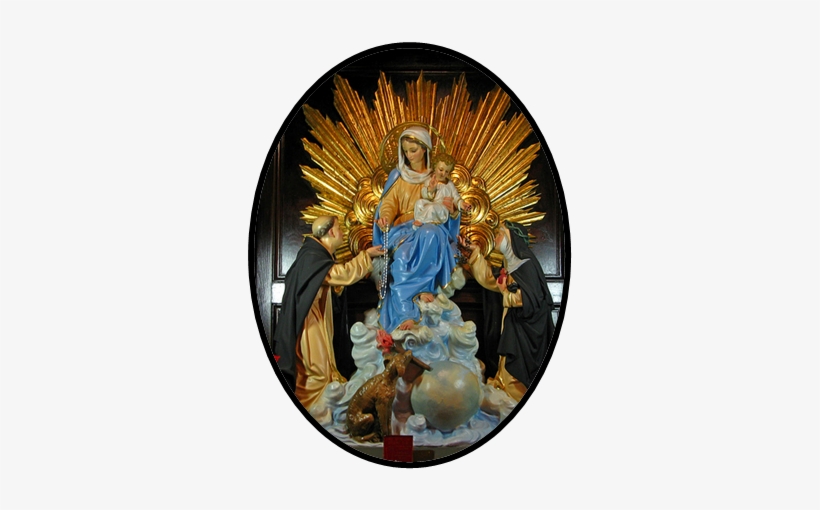 Dominic, Who Received The Rosary From Our Blessed Mother, - Our Lady Of The Rosary Png, transparent png #1924296