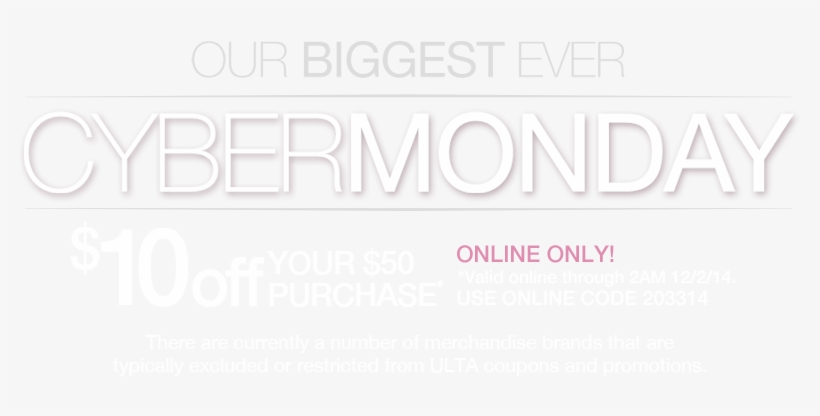 Ulta Cyber Monday 2017, transparent png #1924377