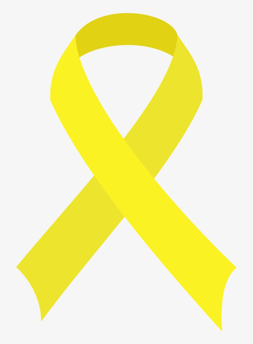 Yellow Ribbon Vector Viewing Gallery Xodsvd Clipart - Yellow Suicide Prevention Ribbon, transparent png #1924416