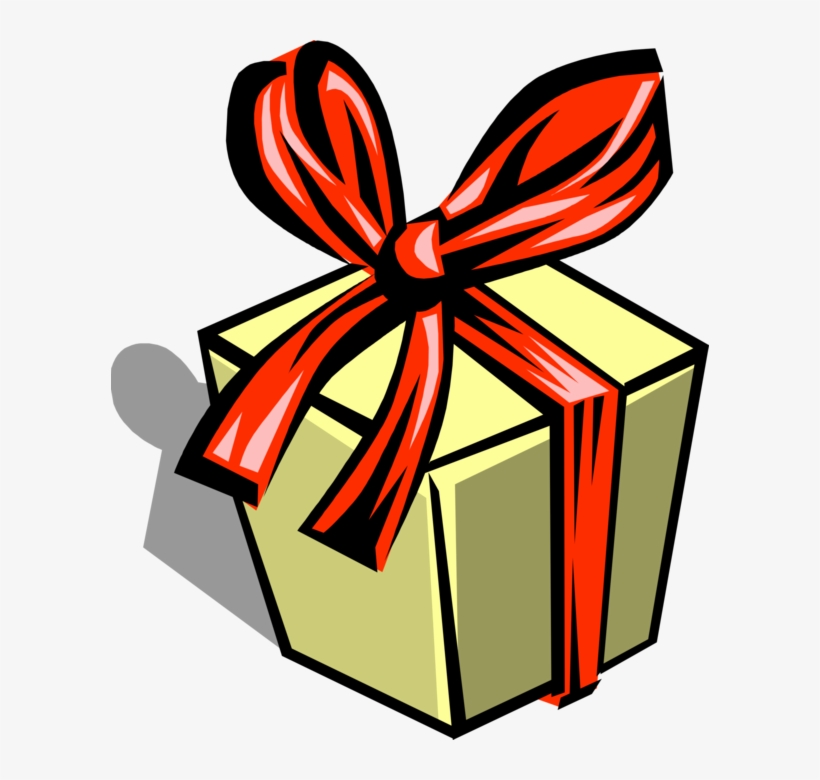 Vector Illustration Of Gift Present With Red Ribbon - Este Regalo Es Para Ti Abrelo Whatsapp, transparent png #1924489